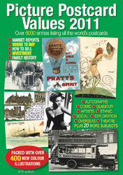 picture postcard values 2009